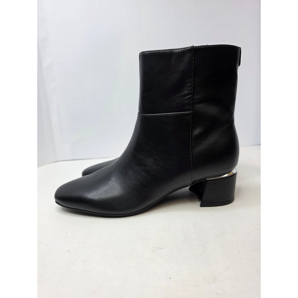 Calvin Klein Parry 2 Block Heel Bootie Black Size 7.5 Women Timeless Classic